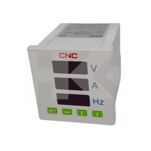 AMPERIMETRO DIGITAL + VOLTAGE Y FRECUENCIA 72 X 72MM