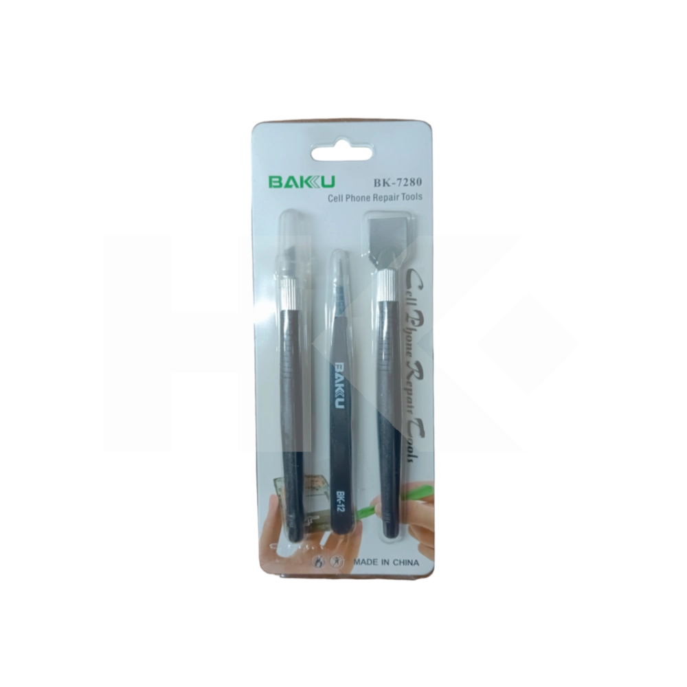 PINZA BISTURI Y PALETA SET CELULAR BAKU