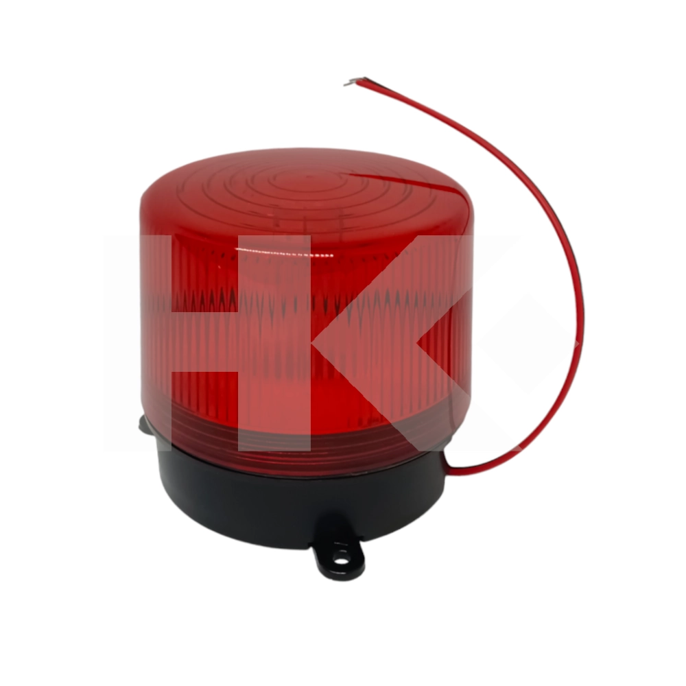 BALIZA ROJA 12VDC ESTROB. (BZA-216) 9X9 CMS