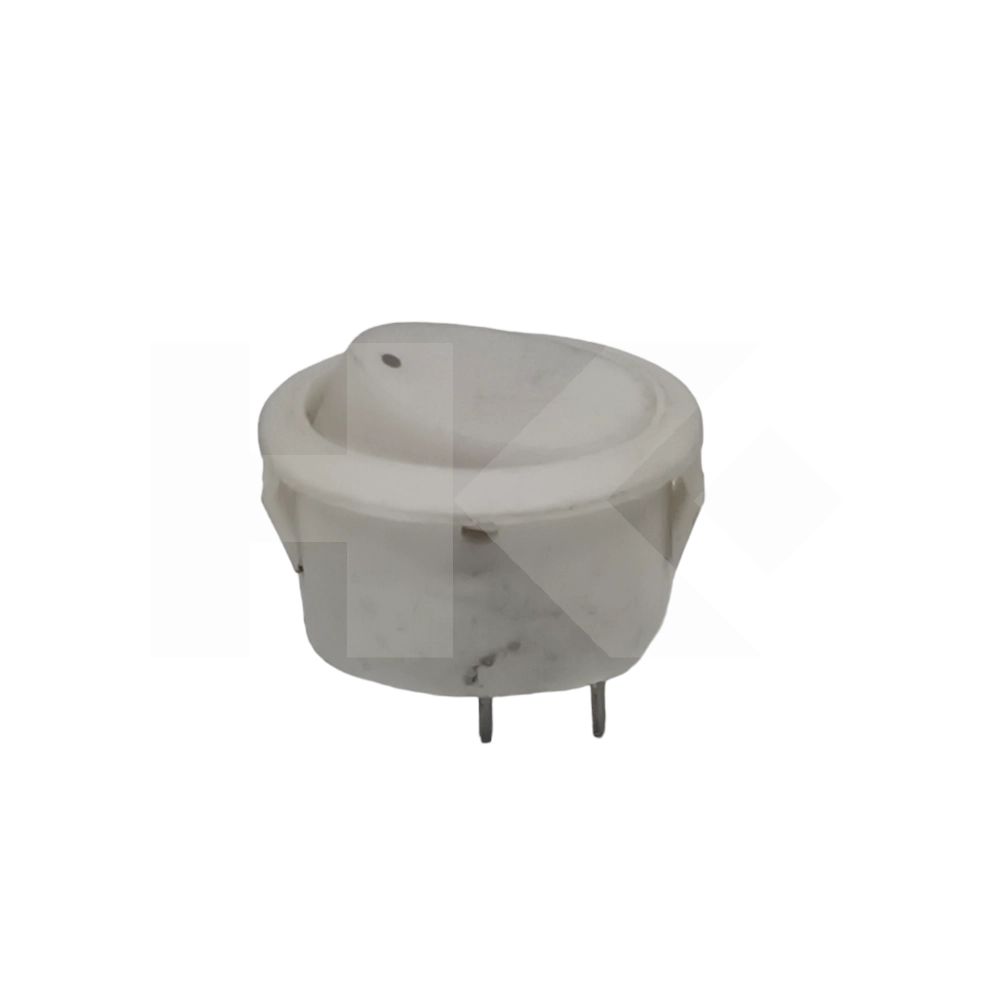INTERRUPTOR MODULAR OVALADO 10A 250VAC 2 PIN ON-OFF BLANCO