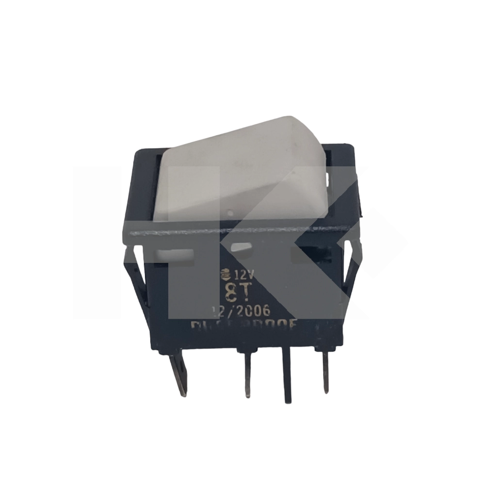 INTERRUPTOR MODULAR PULSADOR 6A 250VAC 6 PIN DPDT GRIS