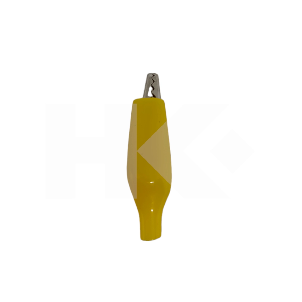 CLIPS 35MM CON FORRO PLASTICO AMARILLO