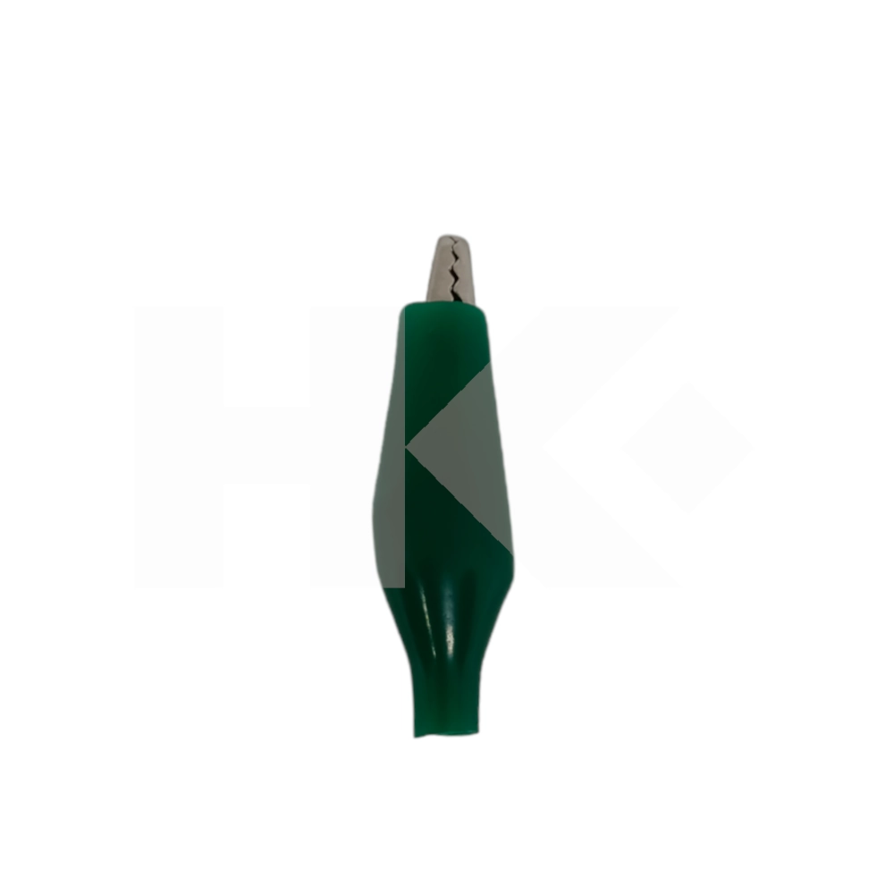 CLIPS 35MM CON FORRO PLASTICO VERDE