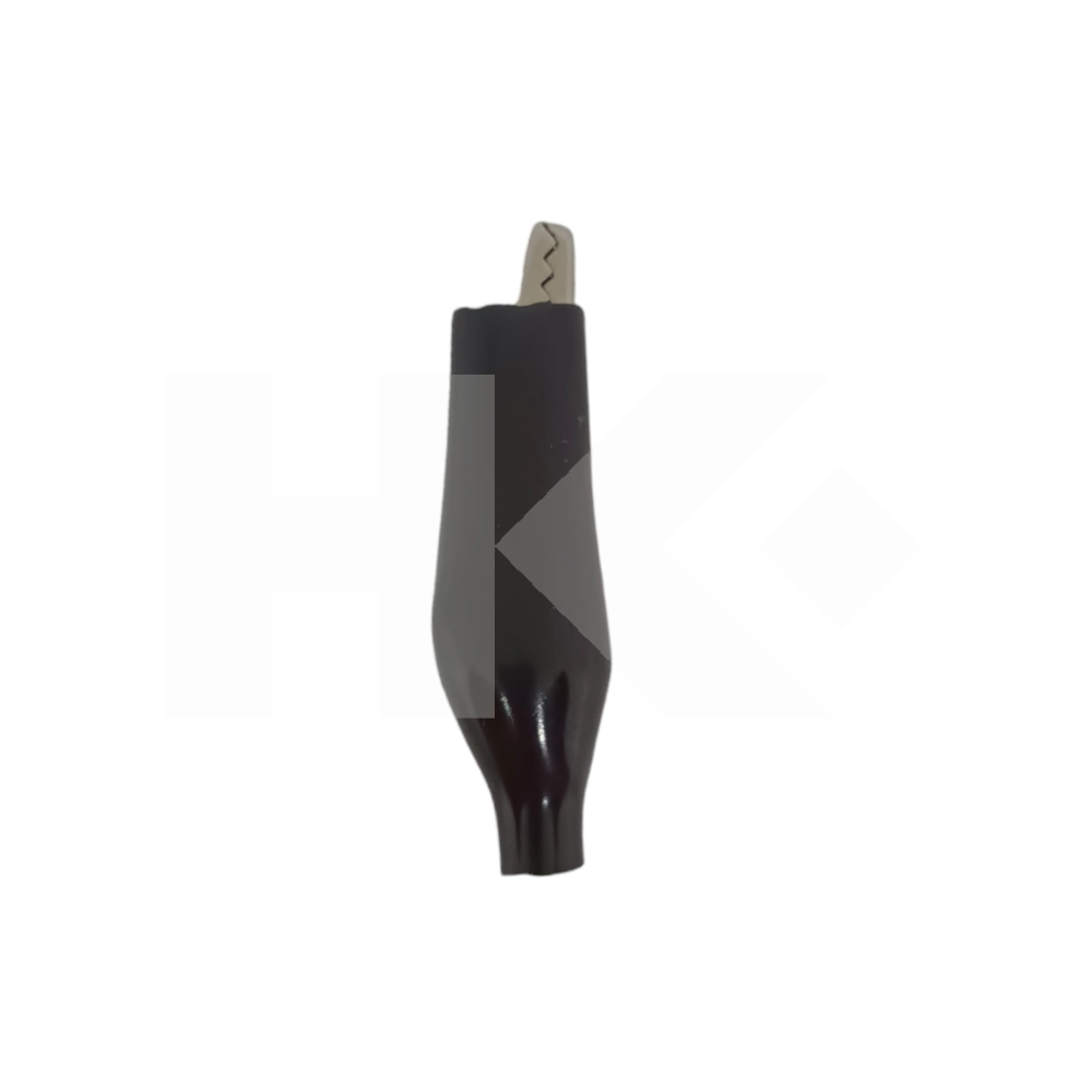 CLIPS 40MM CON FORRO PLASTICO NEGRO