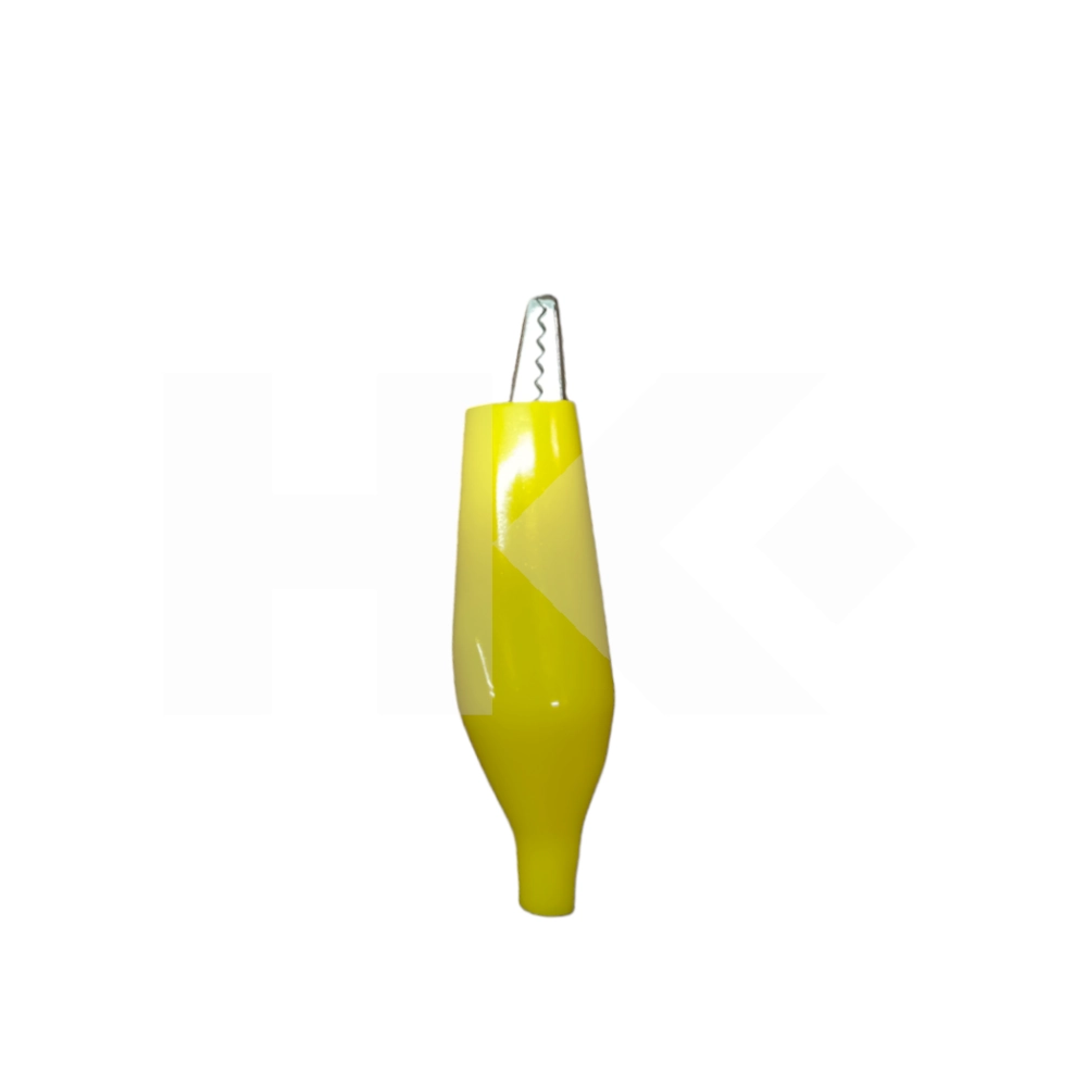 CLIPS 50MM CON FORRO PLASTICO AMARILLO