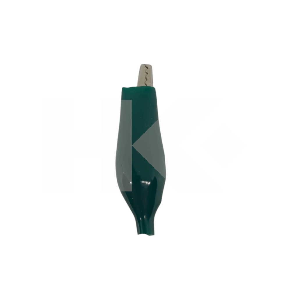 CLIPS 50MM CON FORRO PLASTICO VERDE