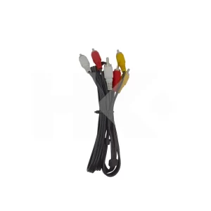CABLE PLUG RCA 3 MACHO A MACHO NEGRO (2DA SELECCION)