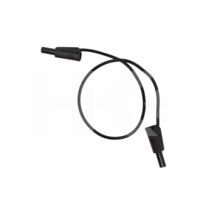 CABLE BANANA 4MM X 2 LABORATORIO 50CMT. NEGRO