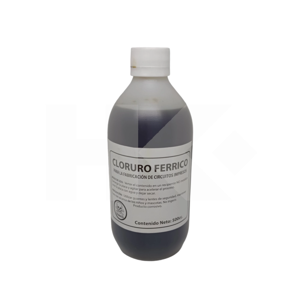 ACIDO CORROSIVO PARA CTO. IMPRESO 500 CC.(PERCLORURO FERRICO)
