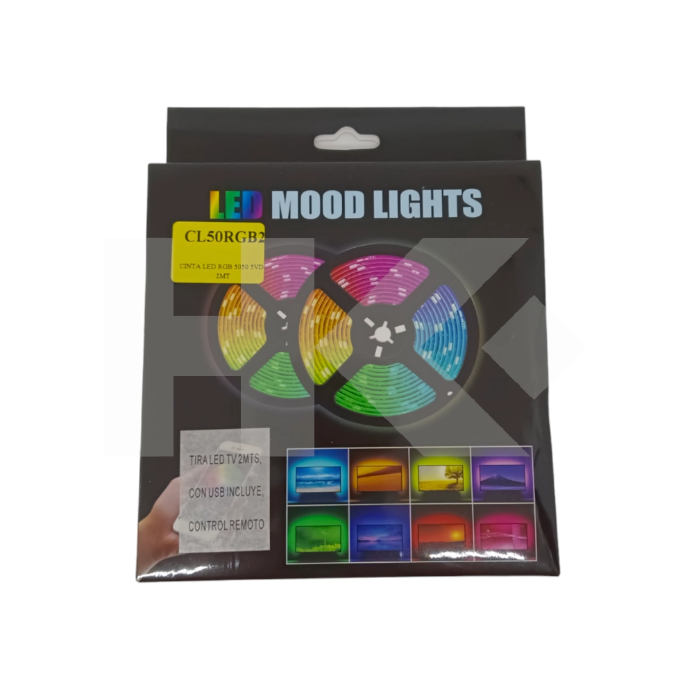 CINTA LED RGB 5050 5VDC 2MT.