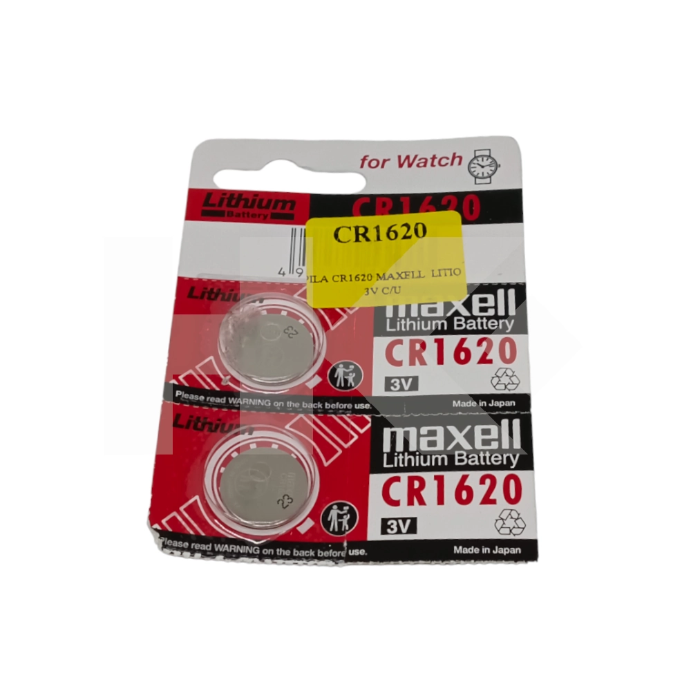 PILA CR1620 MAXELL LITIO 3V CON U