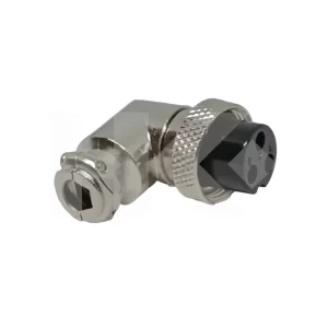 CONECTOR DIN 3 PIN HEMBRA PARA MICR. VOLANTE EN ANGULO ATORN.