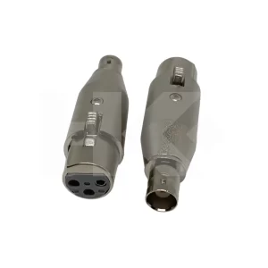 ADAPTADOR HEMBRA CANNON A HEMBRA BNC METALICO