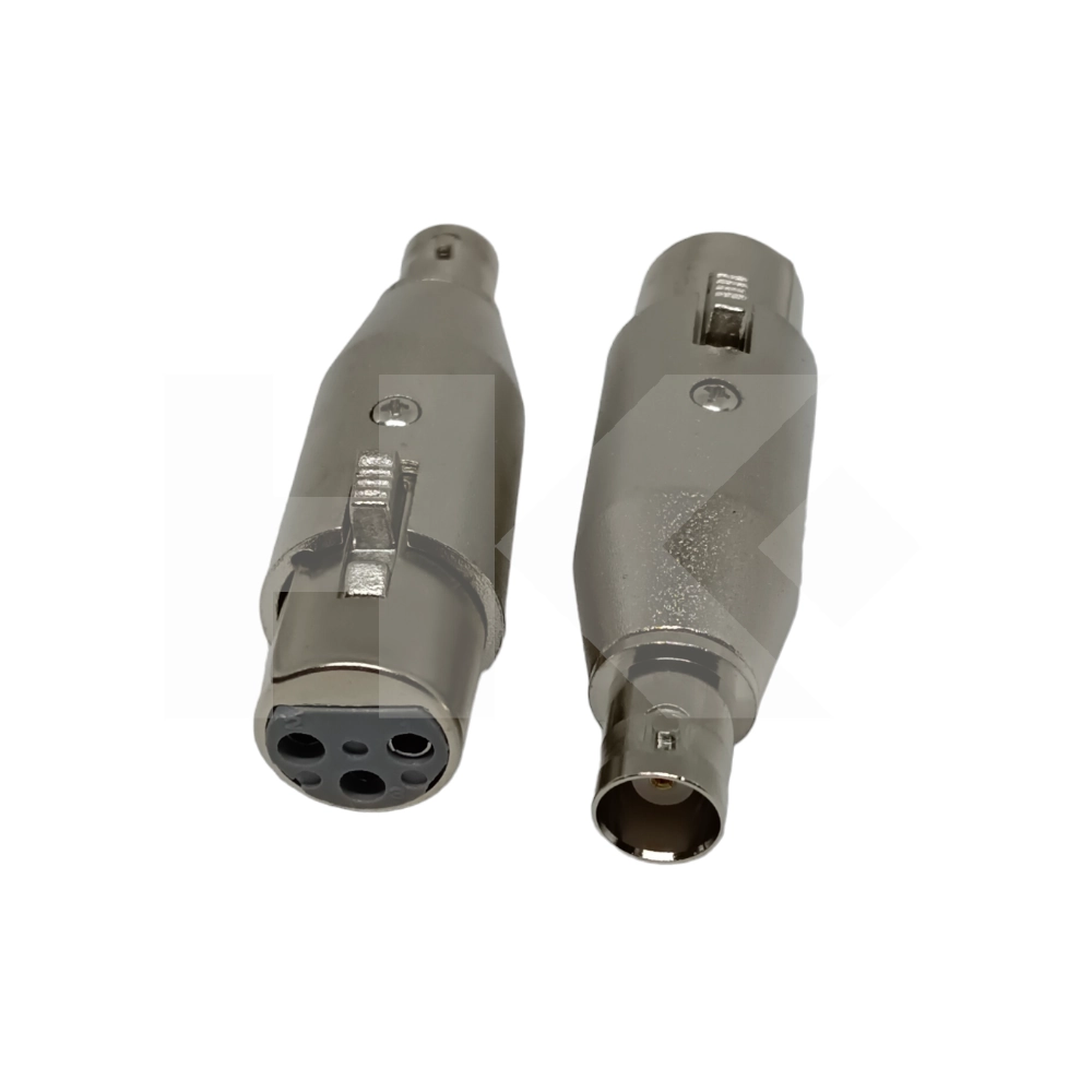 ADAPTADOR HEMBRA CANNON A HEMBRA BNC METALICO