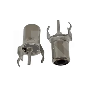 CONECTOR RCA HEMBRA DORADO NEGRO PARA CIRC. IMPRESO