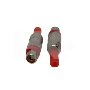 CONECTOR RCA HEMBRA METAL PLATEADO/ROJO VOLANTE