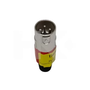 CONECTOR CANNON MACHO PLASTICO ROJO