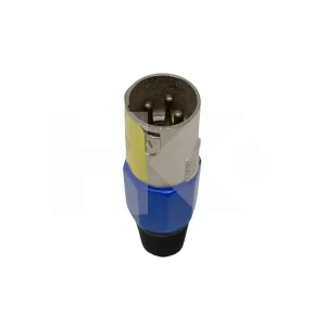 CONECTOR CANNON MACHO PLASTICO AZUL