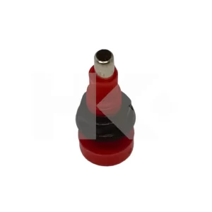 BORNE PARA BANANA 2MM MINI CON TUERCA ROJO