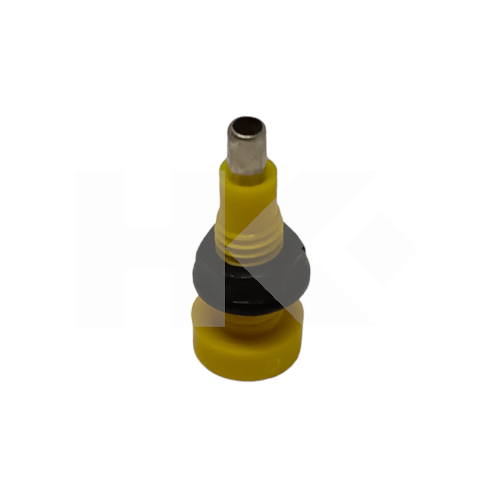 BORNE PARA BANANA 2MM MINI CON TUERCA AMARILLO