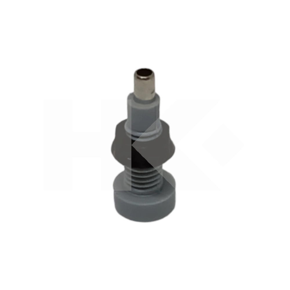 BORNE PARA BANANA 2MM MINI CON TUERCA GRIS