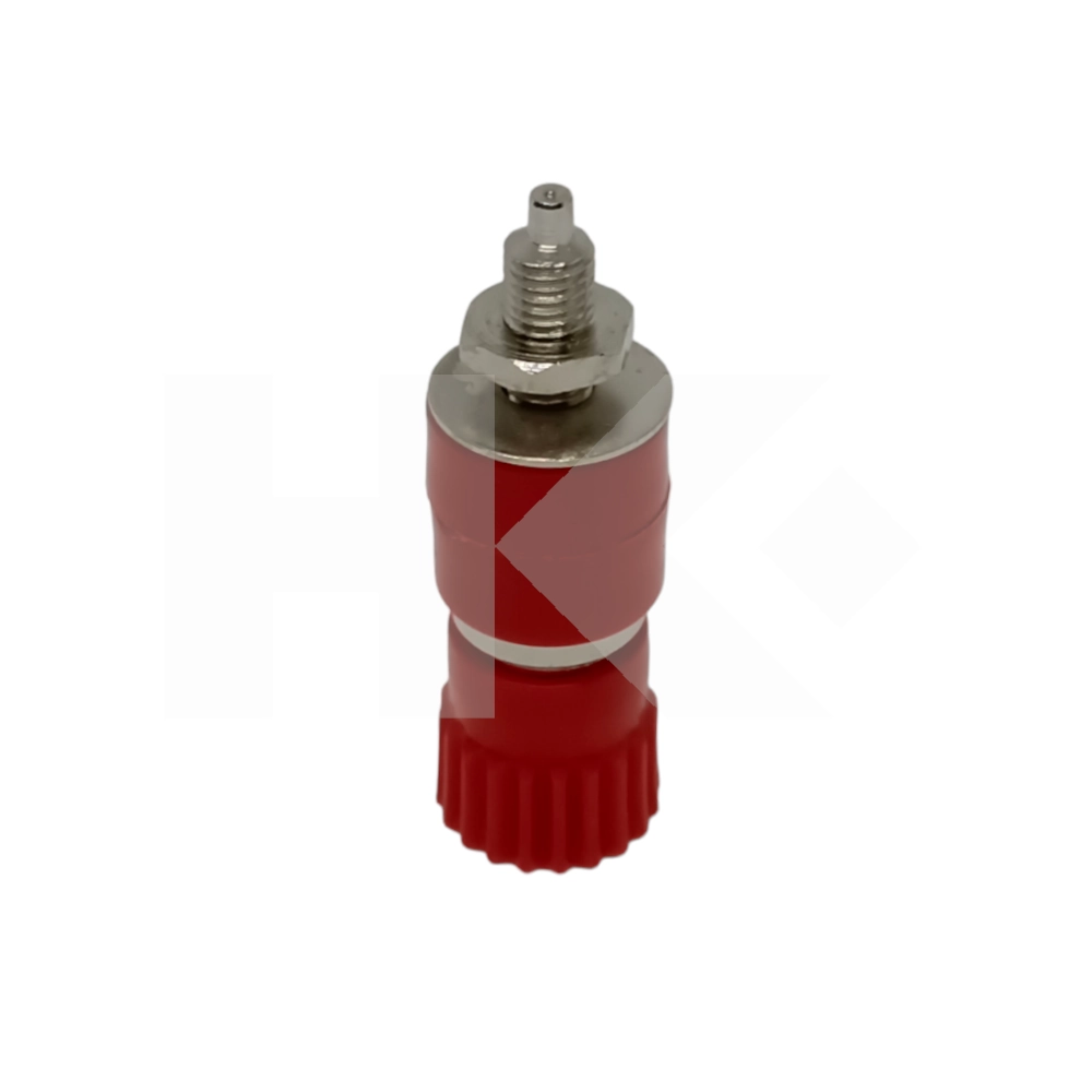 BORNE PARA BANANA 4MM ROJO GRANDE CALIDAD