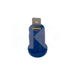 BORNE PARA BANANA 4MM PLASTICO AZUL CON TUERCA