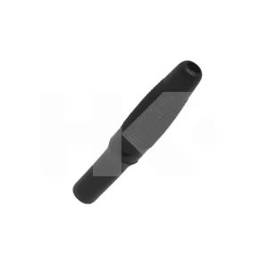 CONECTOR BANANA PARA SOLDAR CON PROTECCION 4MM NEGRO CALIDAD