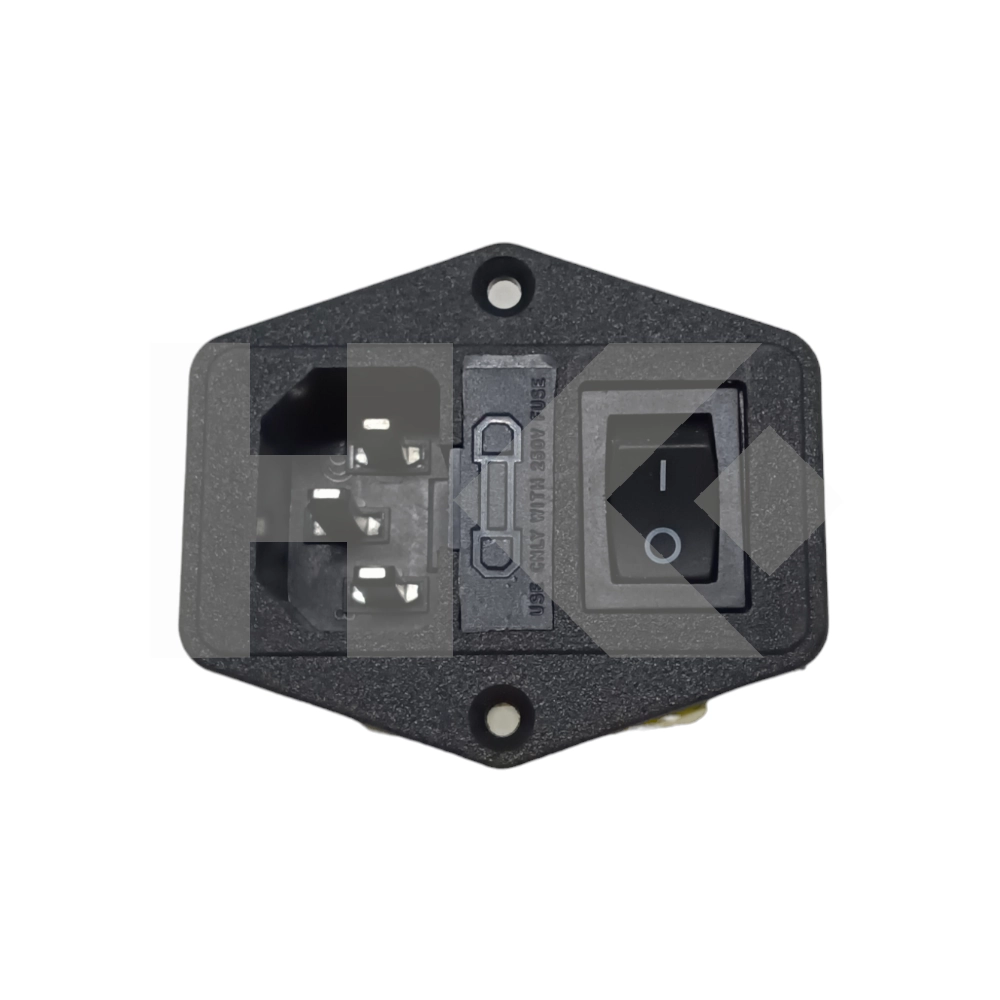CONECTOR PC PODER + FUSIBLE CHASSIS E INTERRUPTOR SIMPLE