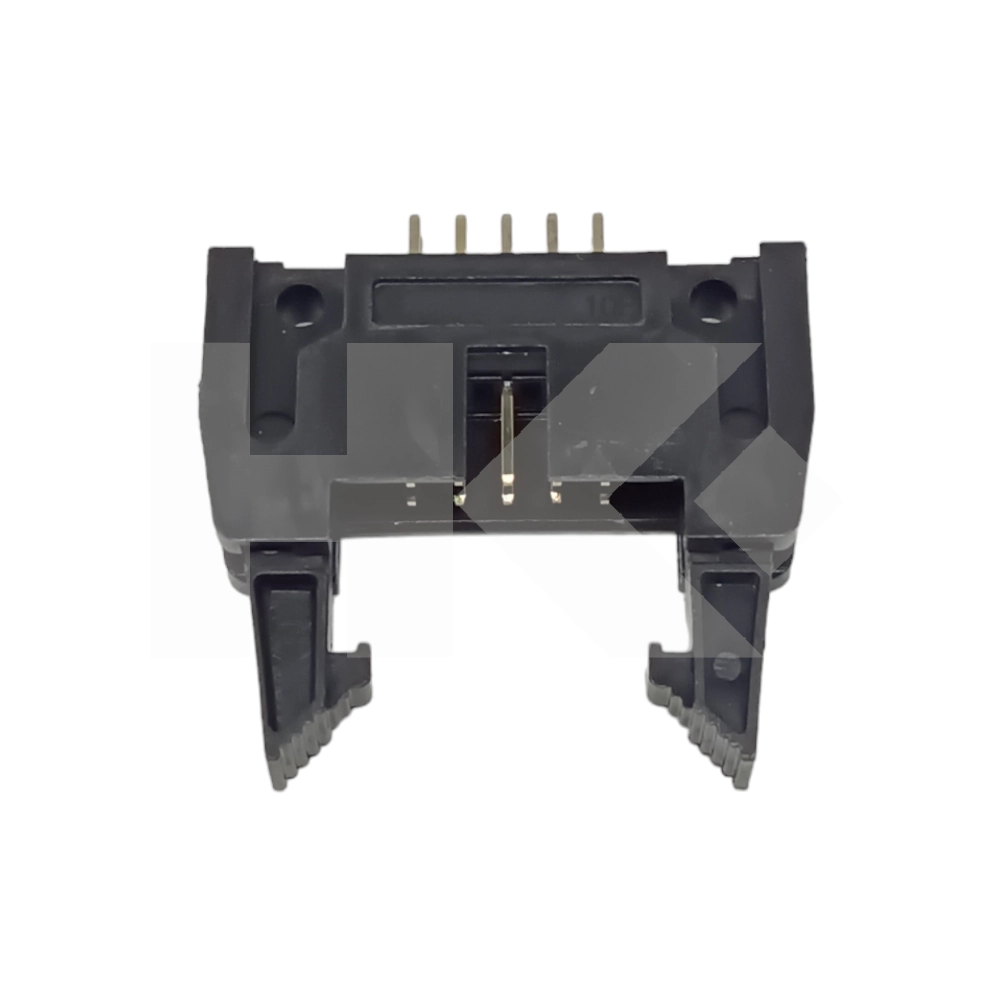 CONECTOR PIN HEADER 2.54MM 10 PIN MACHO CON IMPRESO Y CON SEGURO