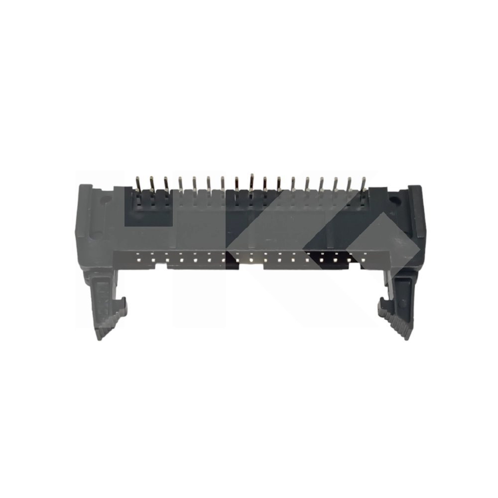 CONECTOR IDC 2.54MM 34 PIN MACHO CON IMPRESO Y CON SEGURO 90?