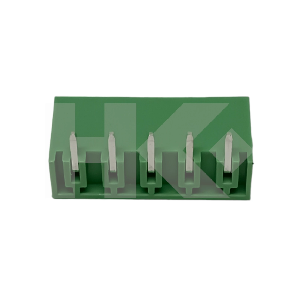 TERMINAL BLOCK 5 PIN 15A MACHO PARA PCB 90? VERD