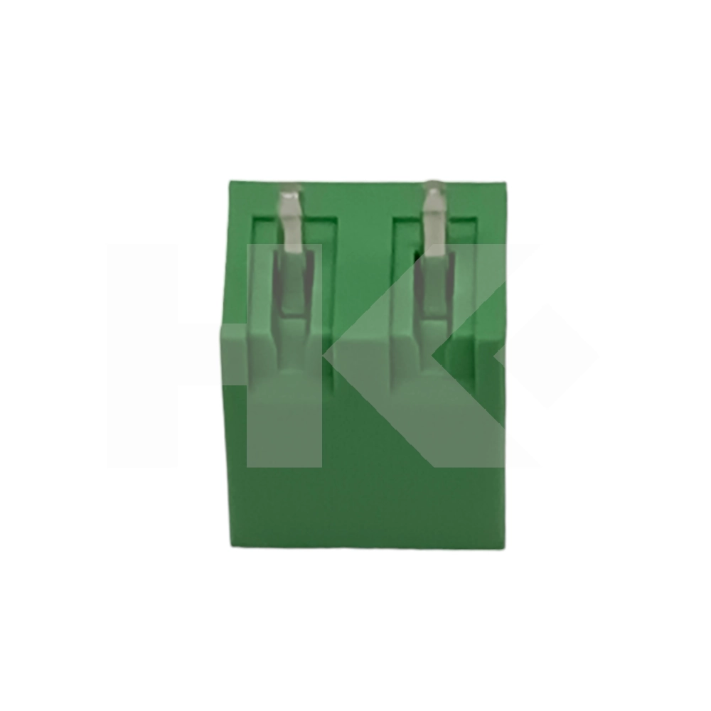 TERMINAL BLOCK 2 PIN 15A MACHO PARA PCB RECTO VERDE