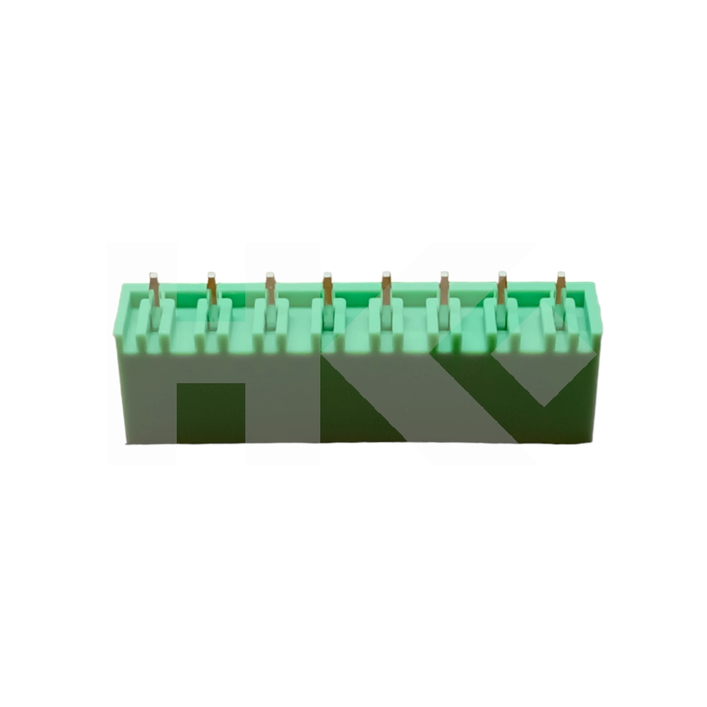 TERMINAL BLOCK 8 PIN 15A MACHO PARA PCB RECTO VERDE
