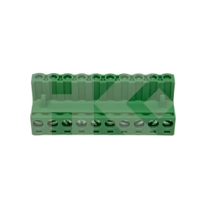 TERMINAL BLOCK 10 PIN 15A HEMBRA VOLANTE 90? VERD