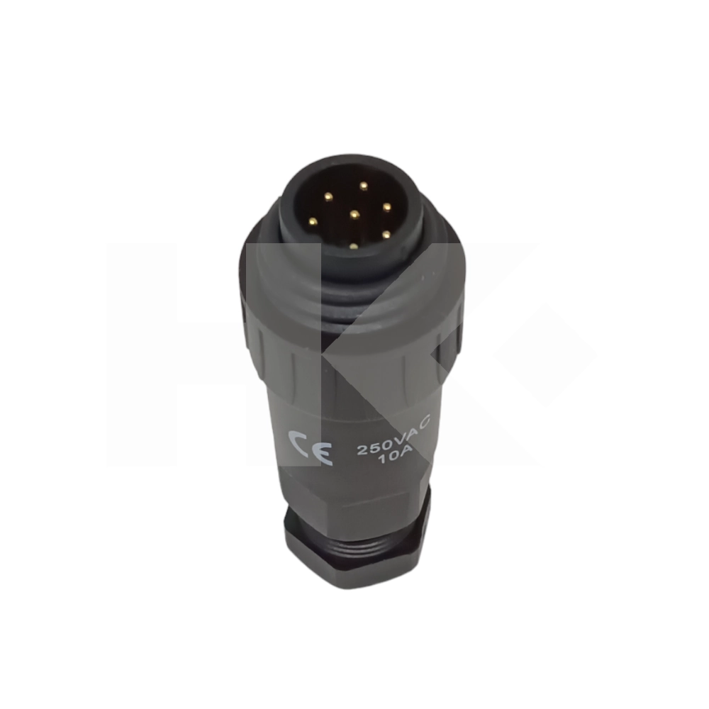 CONECTOR AVIACION MACHO VOLANTE 7 PIN PLASTICO