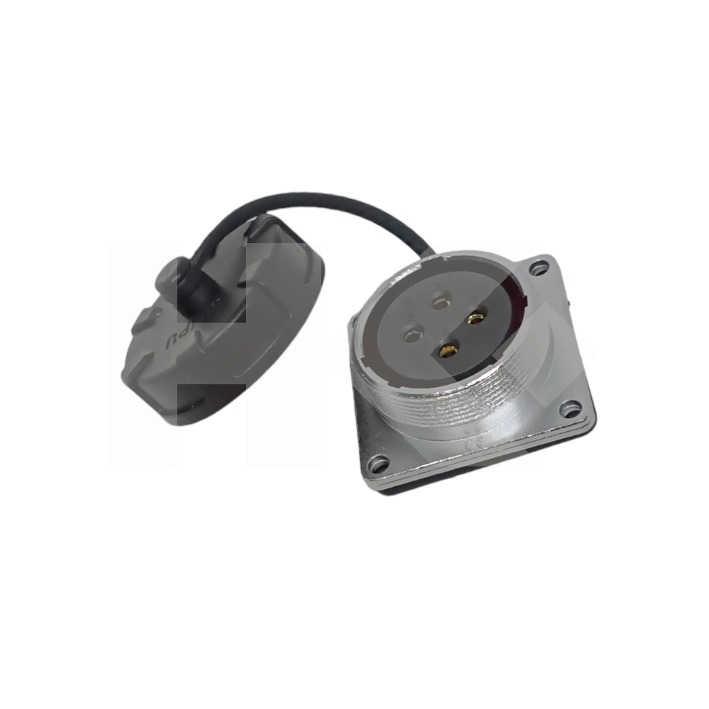 CONECTOR AVIACION 4 PIN HEMBRA CHASSIS METAL