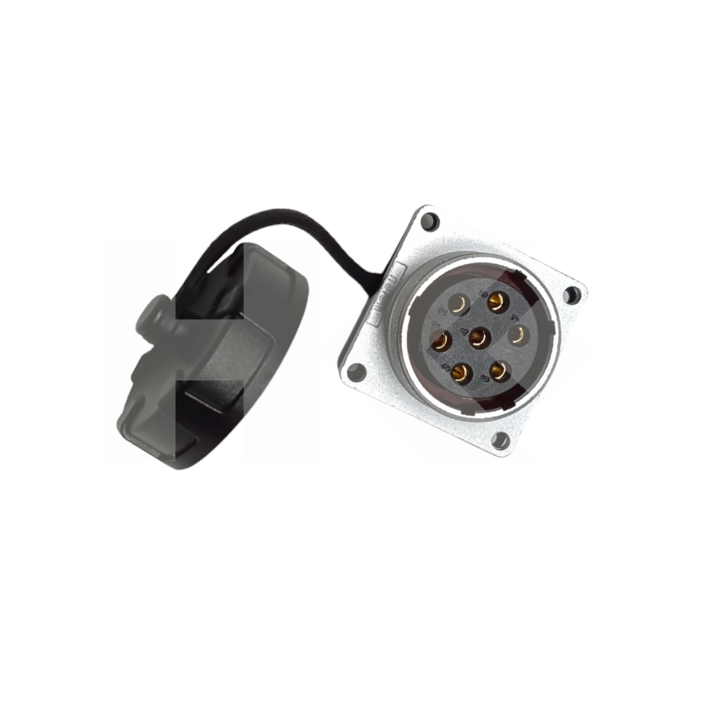 CONECTOR AVIACION 7 PIN HEMBRA CHASSIS METAL
