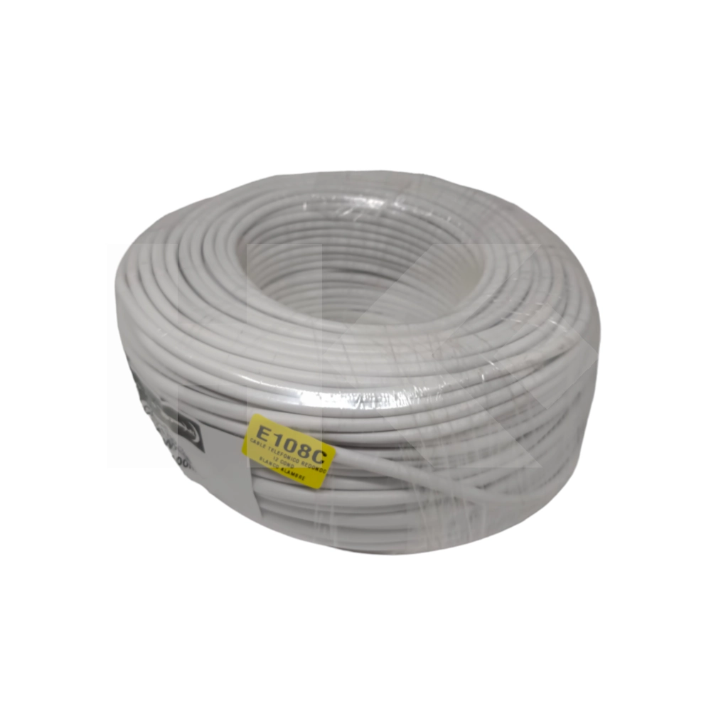 CABLE TELEFONICO REDONDO 12 COND. BLANCO ALAMBRE