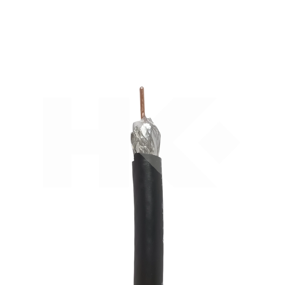 CABLE COAXIAL RG-6U EN ROLLO 300 MTS. NEGRO