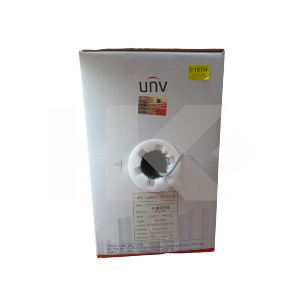 CABLE UTP CAT5E UNIFILAR GRIS 100% COBRE 24AWG