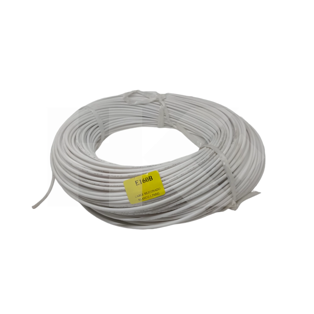CABLE SILICONADO BLANCO 1.5MM2