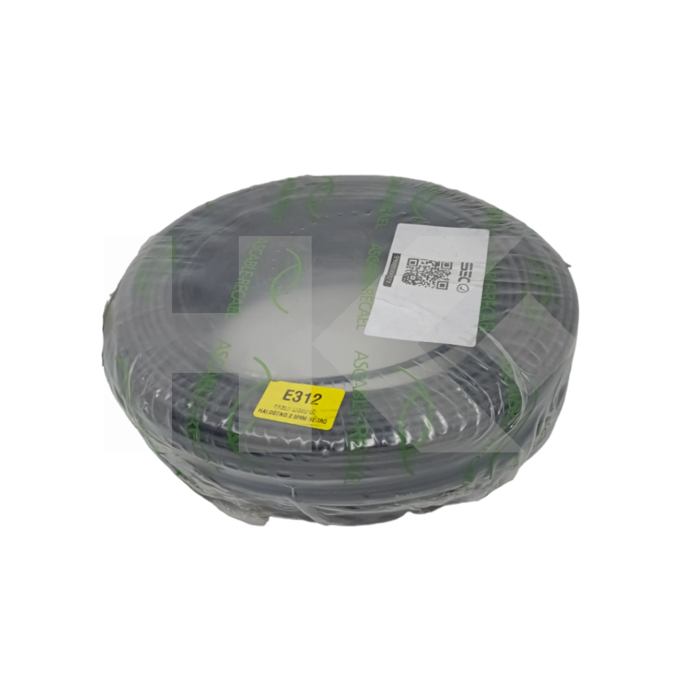 CABLE LIBRE DE HALOGENO 2.5MM NEGRO
