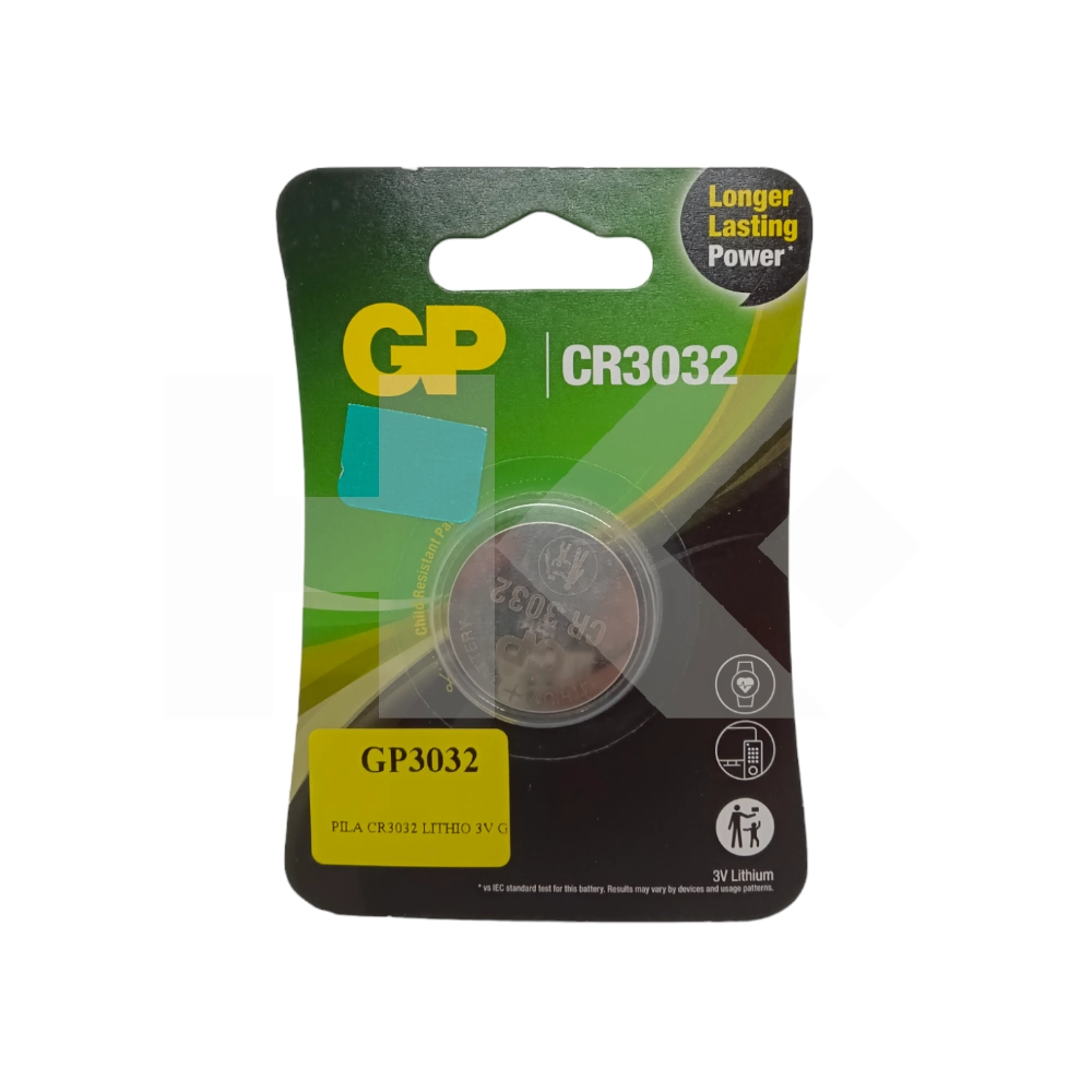 PILA CR3032 LITHIO 3V GP