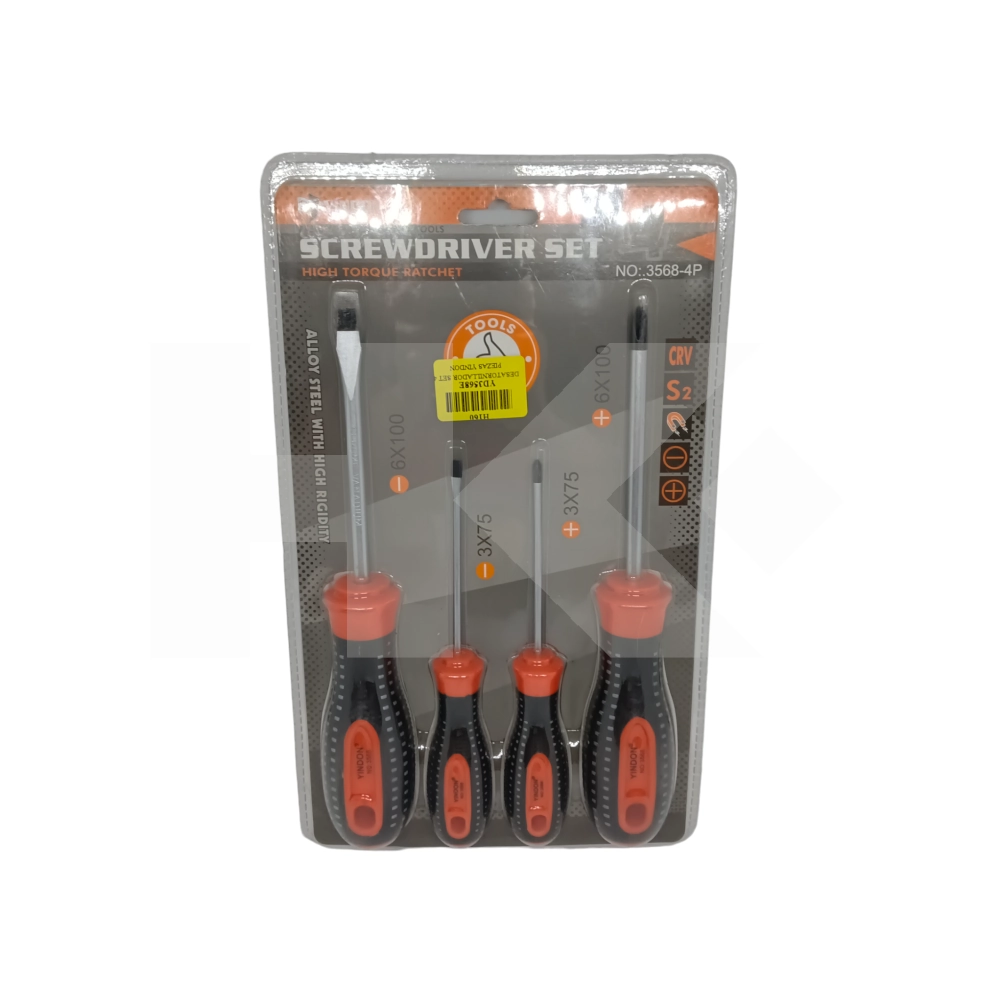 DESATORNILLADOR SET 4 PIEZAS YINDON