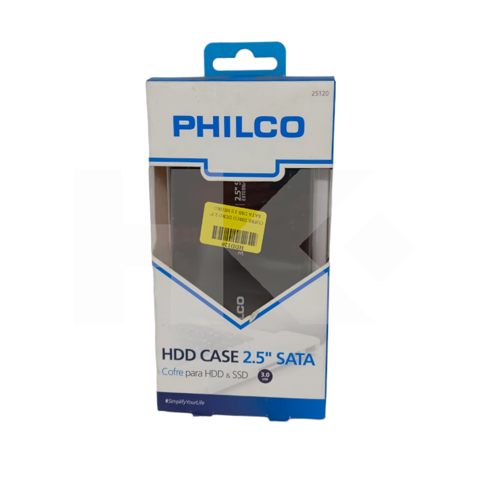 COFRE DISCO DURO 2.5" SATA USB 3.0 NEGRO PHILCO