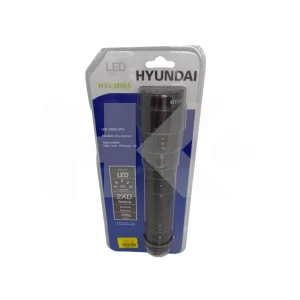 LINTERNA HYUNDAI MANUAL LED CREE-XPG NEGRA 200LUMEN