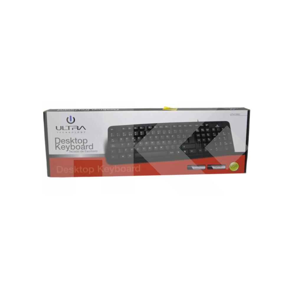 TECLADO ALAMBRICO USB NEGRO ULTRA