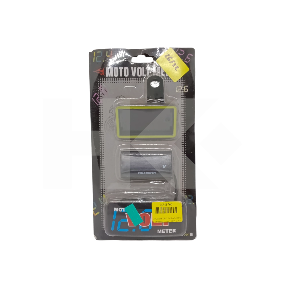 VOLTIMETRO PARA MOTO O AUTO 8-24VDC LED AZUL