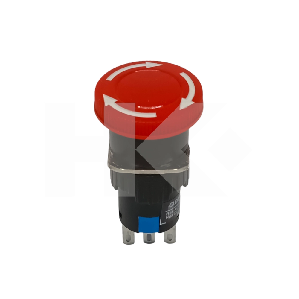 PULSADOR MINI EMERGENCIA DPDT CON RETENCION